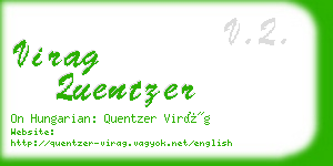 virag quentzer business card